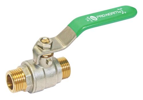 Vanne à sphère NF double mâle 15/21 à manette plate